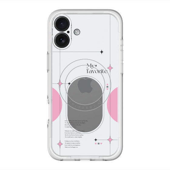 スリムプロテクションプレミアムケース with MagSafe［ オリジナル - チェキケース - ピンク ］