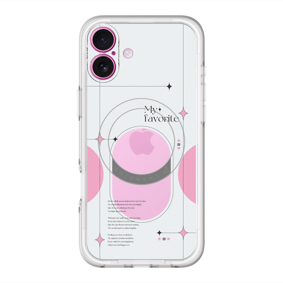 スリムプロテクションプレミアムケース with MagSafe［ オリジナル - チェキケース - ピンク ］