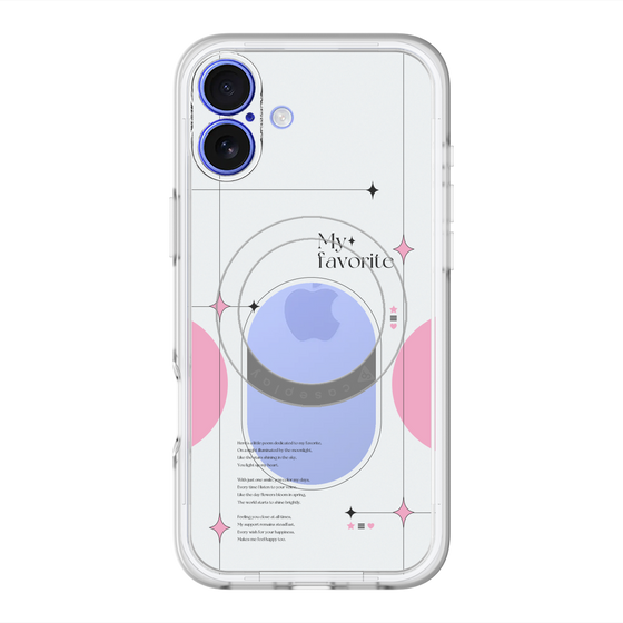 スリムプロテクションプレミアムケース with MagSafe［ オリジナル - チェキケース - ピンク ］