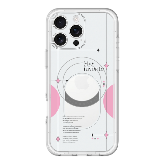 スリムプロテクションプレミアムケース with MagSafe［ オリジナル - チェキケース - ピンク ］