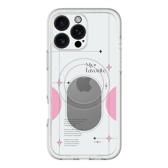 スリムプロテクションプレミアムケース with MagSafe［ オリジナル - チェキケース - ピンク ］