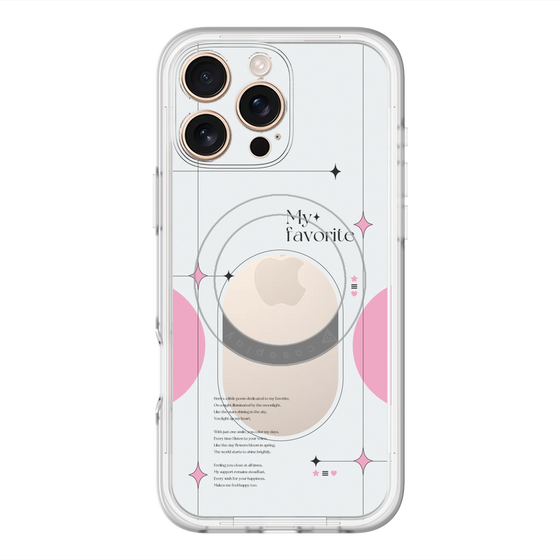 スリムプロテクションプレミアムケース with MagSafe［ オリジナル - チェキケース - ピンク ］