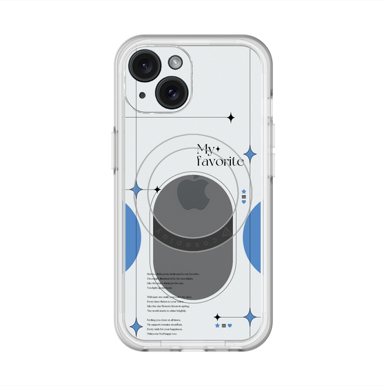 スリムプロテクションプレミアムケース with MagSafe［ オリジナル - チェキケース - ブルー ］