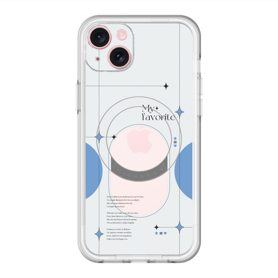 スリムプロテクションプレミアムケース with MagSafe［ オリジナル - チェキケース - ブルー ］