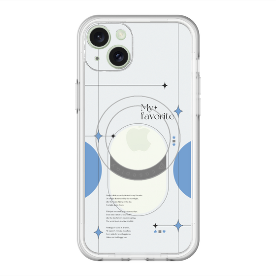 スリムプロテクションプレミアムケース with MagSafe［ オリジナル - チェキケース - ブルー ］