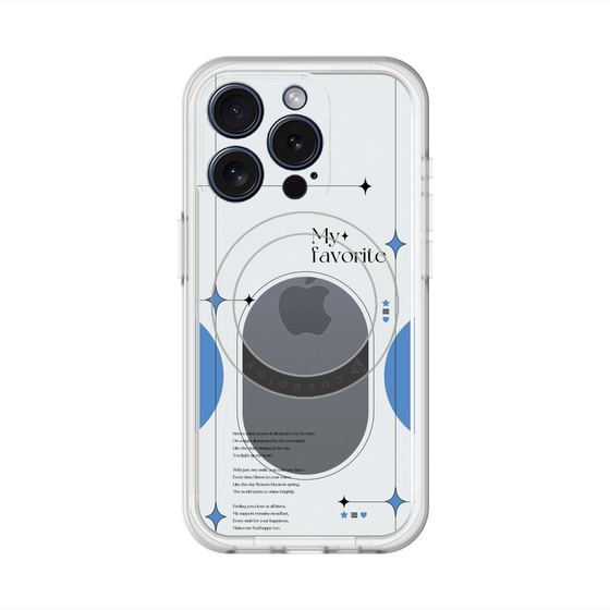 スリムプロテクションプレミアムケース with MagSafe［ オリジナル - チェキケース - ブルー ］