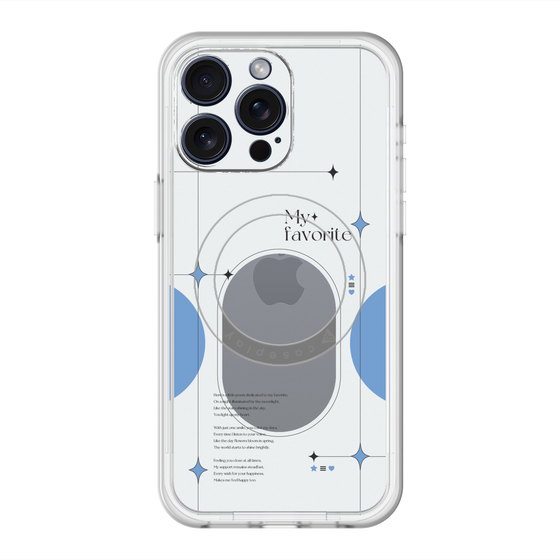 スリムプロテクションプレミアムケース with MagSafe［ オリジナル - チェキケース - ブルー ］