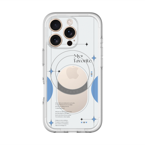 スリムプロテクションプレミアムケース with MagSafe［ オリジナル - チェキケース - ブルー ］