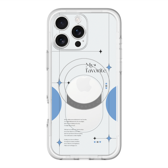 スリムプロテクションプレミアムケース with MagSafe［ オリジナル - チェキケース - ブルー ］