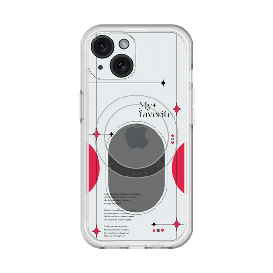 スリムプロテクションプレミアムケース with MagSafe［ オリジナル - チェキケース - レッド ］