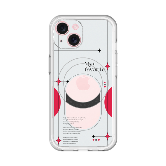 スリムプロテクションプレミアムケース with MagSafe［ オリジナル - チェキケース - レッド ］
