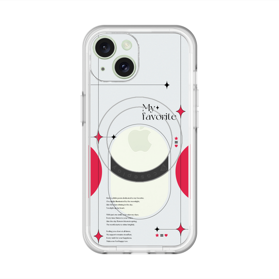 スリムプロテクションプレミアムケース with MagSafe［ オリジナル - チェキケース - レッド ］