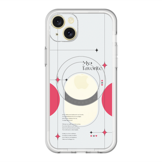 スリムプロテクションプレミアムケース with MagSafe［ オリジナル - チェキケース - レッド ］