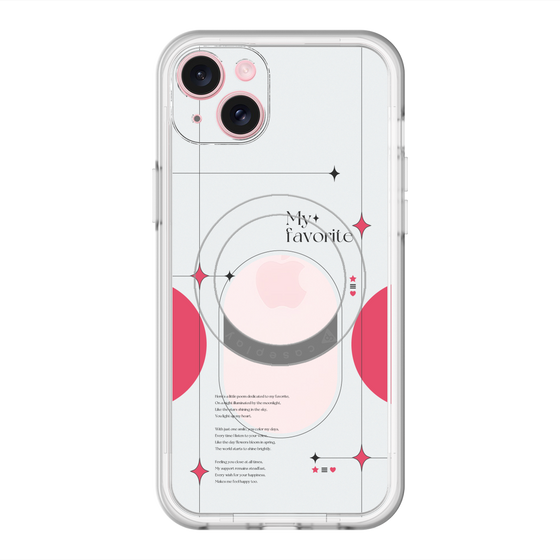スリムプロテクションプレミアムケース with MagSafe［ オリジナル - チェキケース - レッド ］