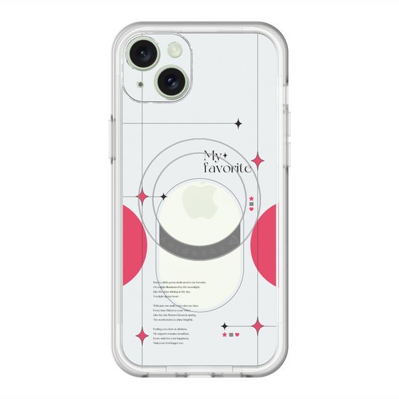 スリムプロテクションプレミアムケース with MagSafe［ オリジナル - チェキケース - レッド ］