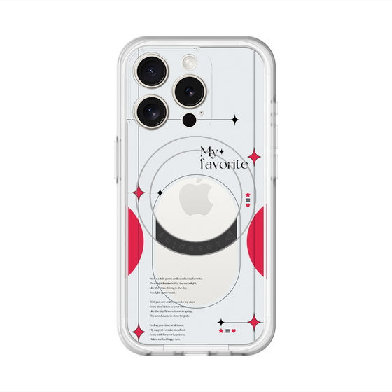 スリムプロテクションプレミアムケース with MagSafe［ オリジナル - チェキケース - レッド ］