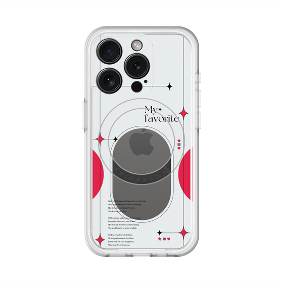 スリムプロテクションプレミアムケース with MagSafe［ オリジナル - チェキケース - レッド ］