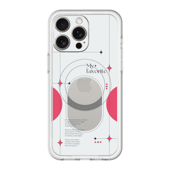 スリムプロテクションプレミアムケース with MagSafe［ オリジナル - チェキケース - レッド ］