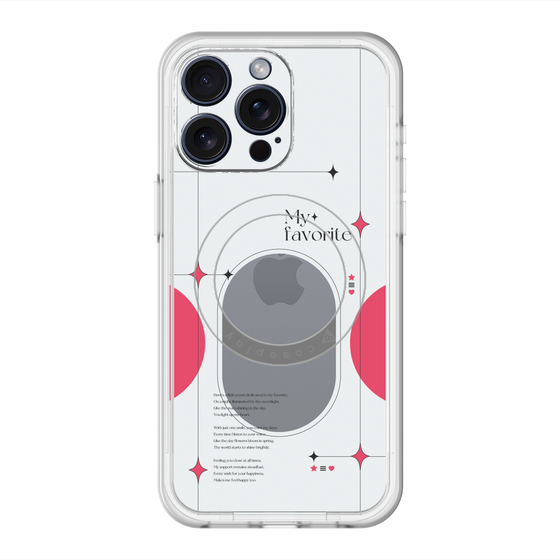 スリムプロテクションプレミアムケース with MagSafe［ オリジナル - チェキケース - レッド ］