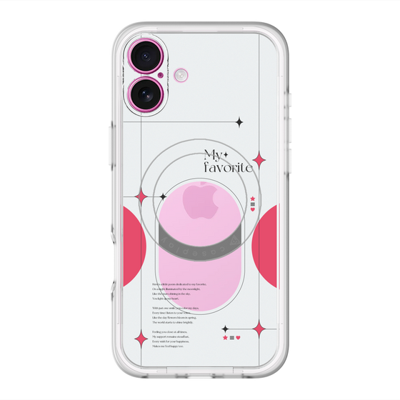 スリムプロテクションプレミアムケース with MagSafe［ オリジナル - チェキケース - レッド ］