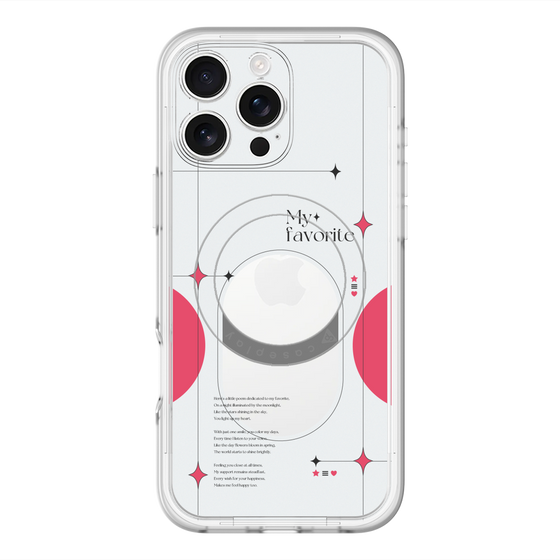スリムプロテクションプレミアムケース with MagSafe［ オリジナル - チェキケース - レッド ］