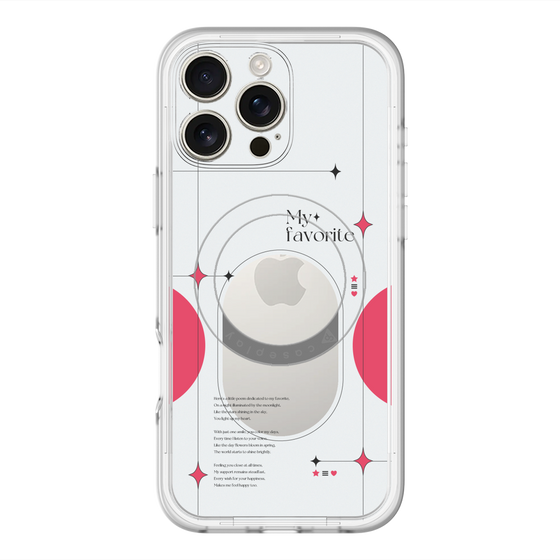 スリムプロテクションプレミアムケース with MagSafe［ オリジナル - チェキケース - レッド ］