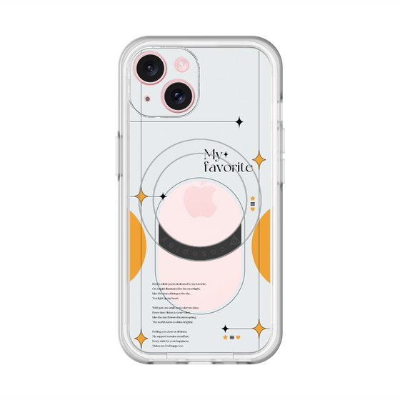 スリムプロテクションプレミアムケース with MagSafe［ オリジナル - チェキケース - オレンジ ］
