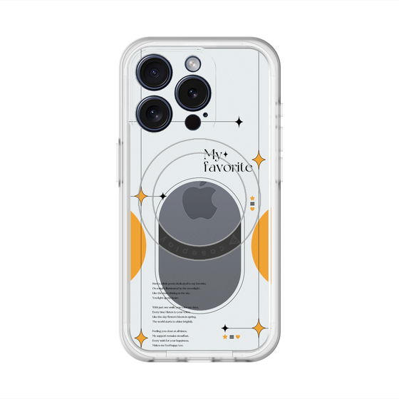 スリムプロテクションプレミアムケース with MagSafe［ オリジナル - チェキケース - オレンジ ］