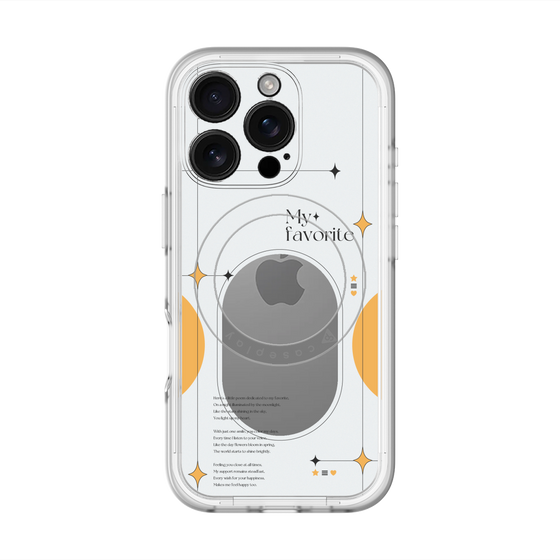 スリムプロテクションプレミアムケース with MagSafe［ オリジナル - チェキケース - オレンジ ］