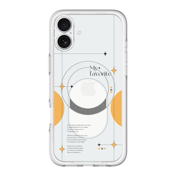 スリムプロテクションプレミアムケース with MagSafe［ オリジナル - チェキケース - オレンジ ］