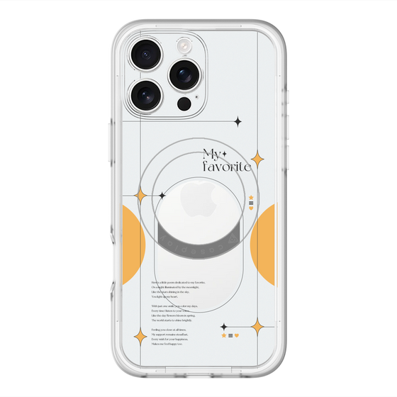 スリムプロテクションプレミアムケース with MagSafe［ オリジナル - チェキケース - オレンジ ］
