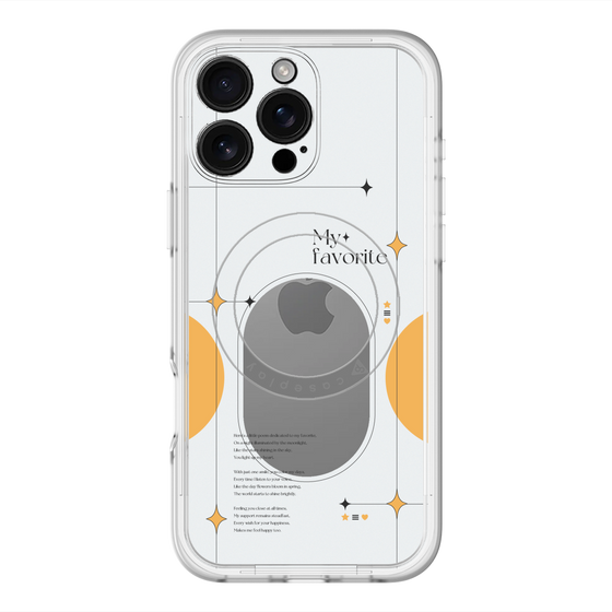 スリムプロテクションプレミアムケース with MagSafe［ オリジナル - チェキケース - オレンジ ］