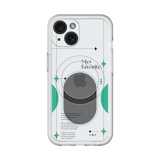 スリムプロテクションプレミアムケース with MagSafe［ オリジナル - チェキケース - グリーン ］