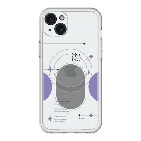 スリムプロテクションプレミアムケース with MagSafe［ オリジナル - チェキケース - パープル ］