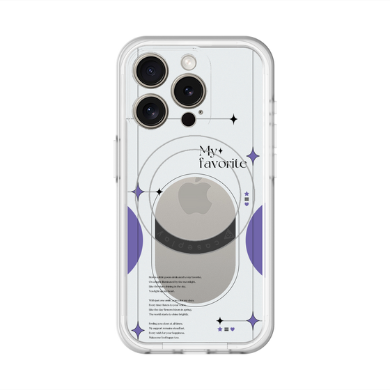 スリムプロテクションプレミアムケース with MagSafe［ オリジナル - チェキケース - パープル ］