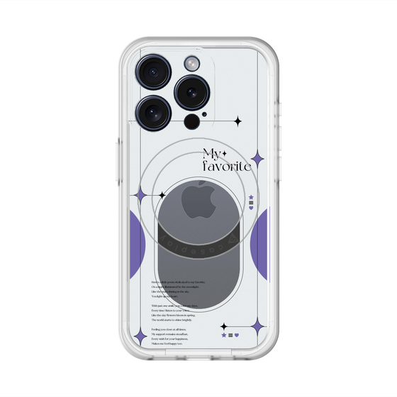 スリムプロテクションプレミアムケース with MagSafe［ オリジナル - チェキケース - パープル ］