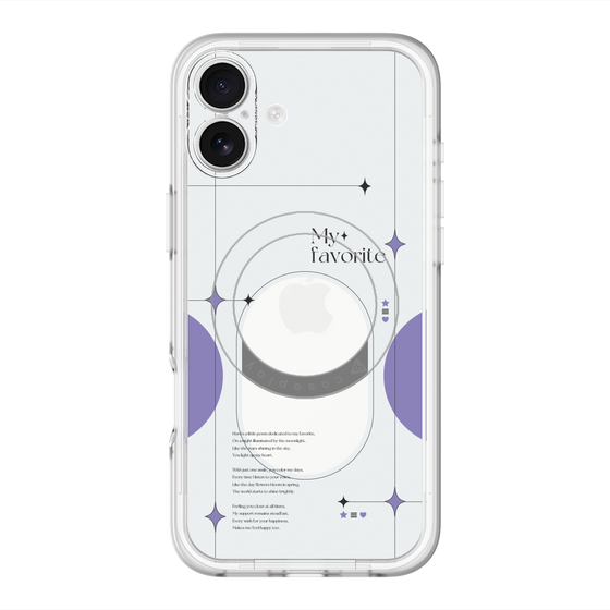 スリムプロテクションプレミアムケース with MagSafe［ オリジナル - チェキケース - パープル ］