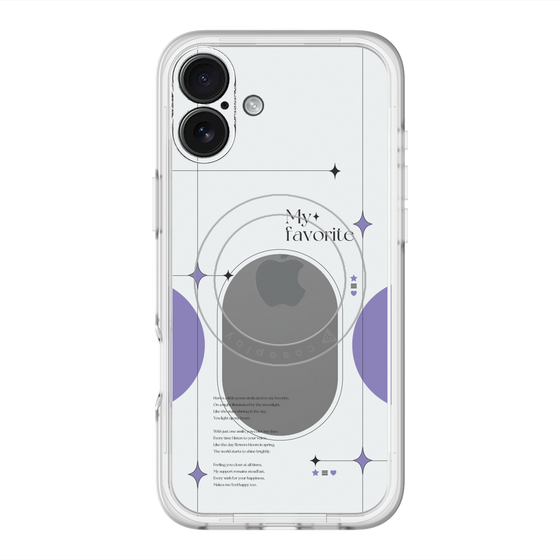スリムプロテクションプレミアムケース with MagSafe［ オリジナル - チェキケース - パープル ］