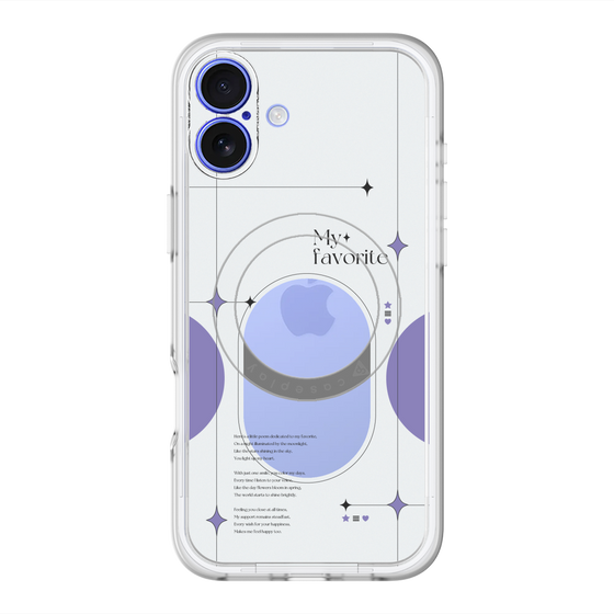 スリムプロテクションプレミアムケース with MagSafe［ オリジナル - チェキケース - パープル ］