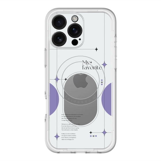 スリムプロテクションプレミアムケース with MagSafe［ オリジナル - チェキケース - パープル ］