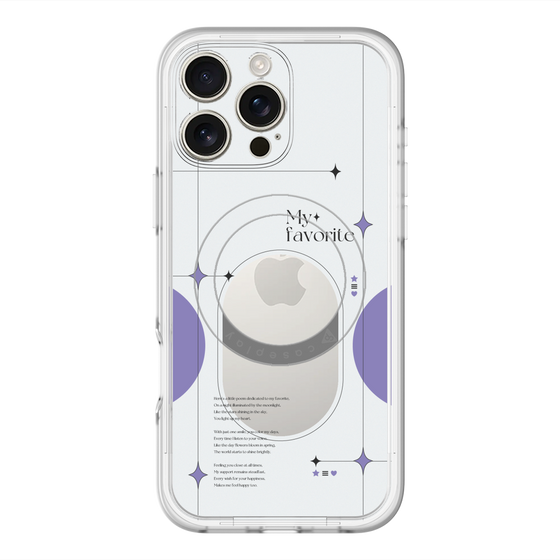 スリムプロテクションプレミアムケース with MagSafe［ オリジナル - チェキケース - パープル ］