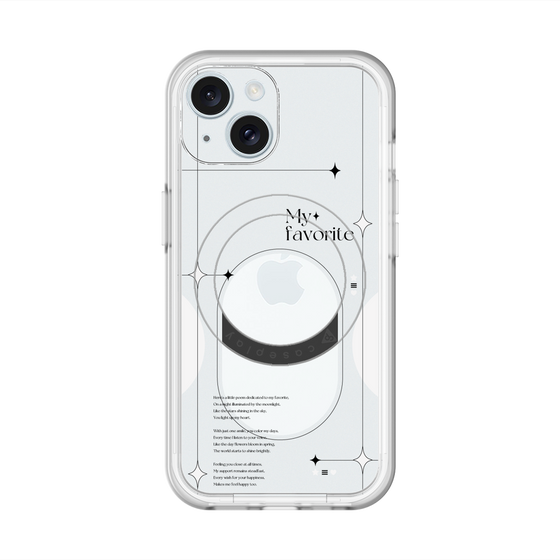 スリムプロテクションプレミアムケース with MagSafe［ オリジナル - チェキケース - ホワイト ］