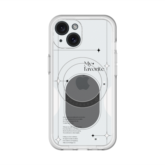 スリムプロテクションプレミアムケース with MagSafe［ オリジナル - チェキケース - ホワイト ］