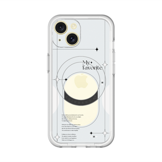 スリムプロテクションプレミアムケース with MagSafe［ オリジナル - チェキケース - ホワイト ］