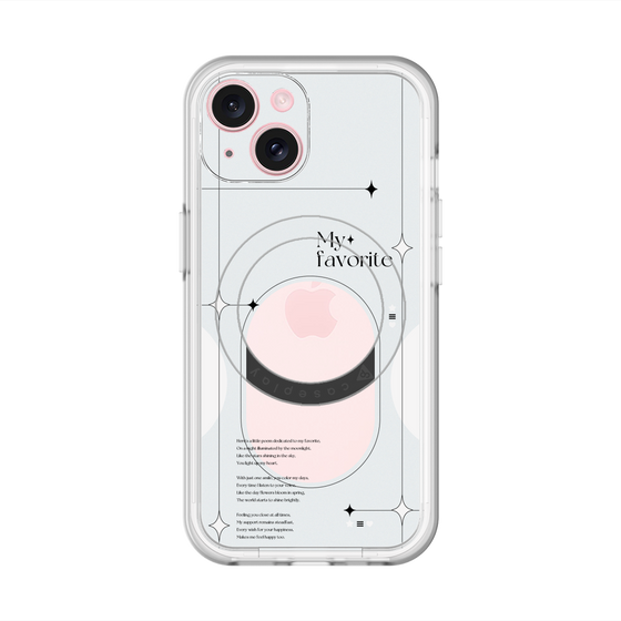 スリムプロテクションプレミアムケース with MagSafe［ オリジナル - チェキケース - ホワイト ］