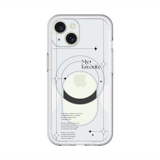 スリムプロテクションプレミアムケース with MagSafe［ オリジナル - チェキケース - ホワイト ］