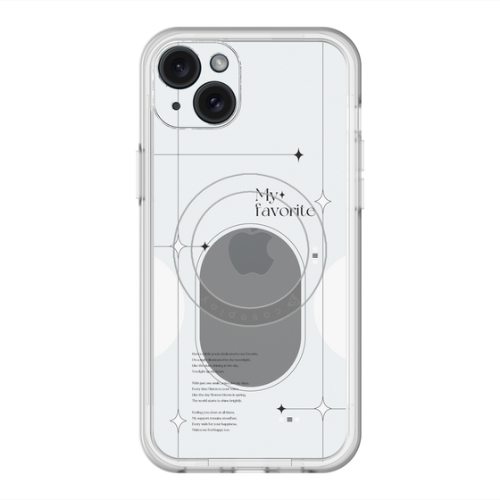 スリムプロテクションプレミアムケース with MagSafe［ オリジナル - チェキケース - ホワイト ］