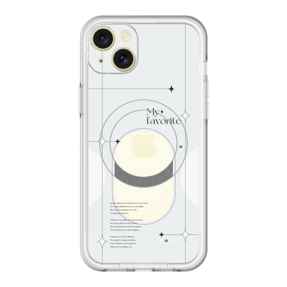 スリムプロテクションプレミアムケース with MagSafe［ オリジナル - チェキケース - ホワイト ］