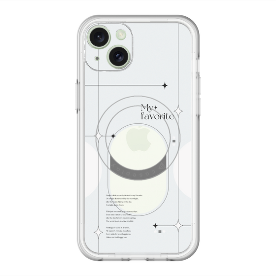 スリムプロテクションプレミアムケース with MagSafe［ オリジナル - チェキケース - ホワイト ］