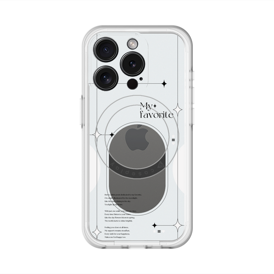 スリムプロテクションプレミアムケース with MagSafe［ オリジナル - チェキケース - ホワイト ］